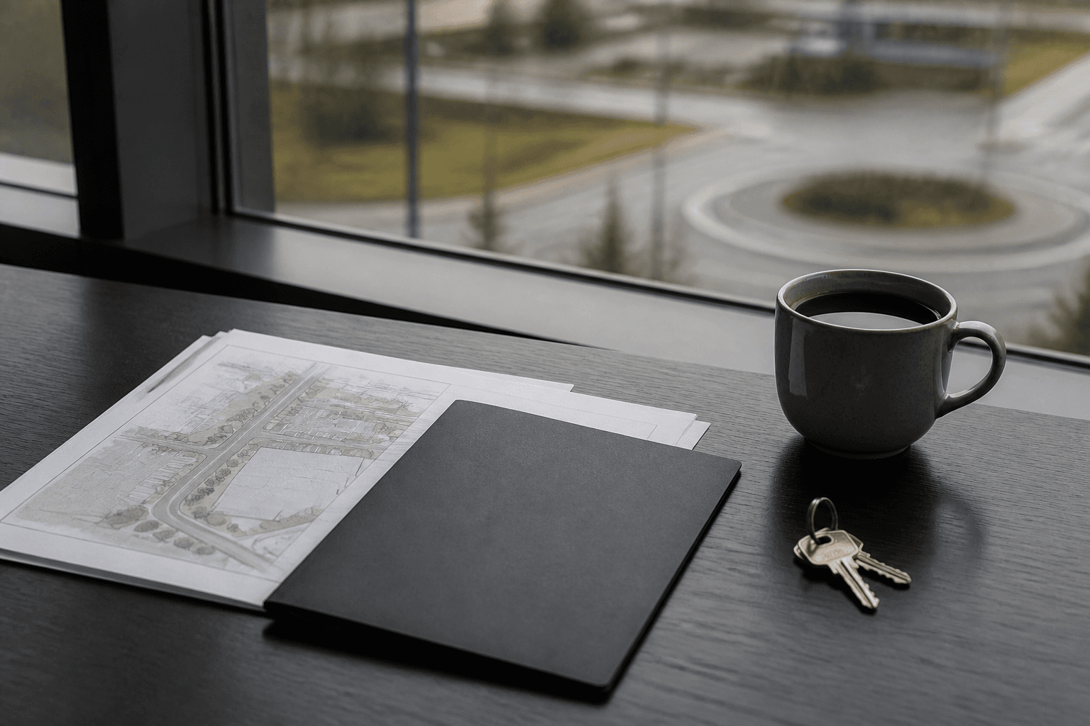 Site plan and deal materials prepared for commercial acquisition review